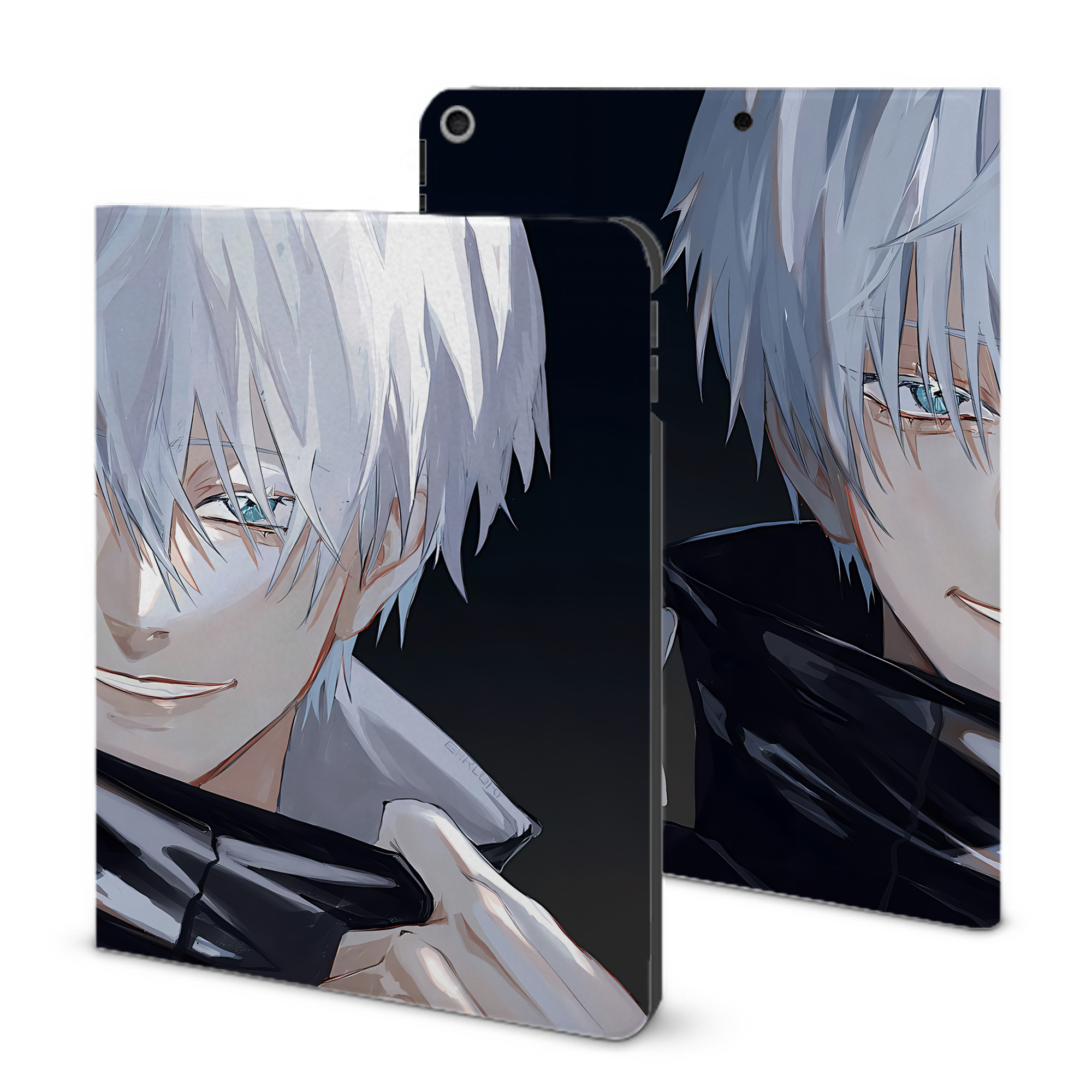 （画像用） 呪術廻戦 Jujutsu Kaisen IPad ケース ブック型 PUレザー TPU 耐衝撃 軽量 薄型 ペン収納なし 全面保護 IPad 各モデル対応